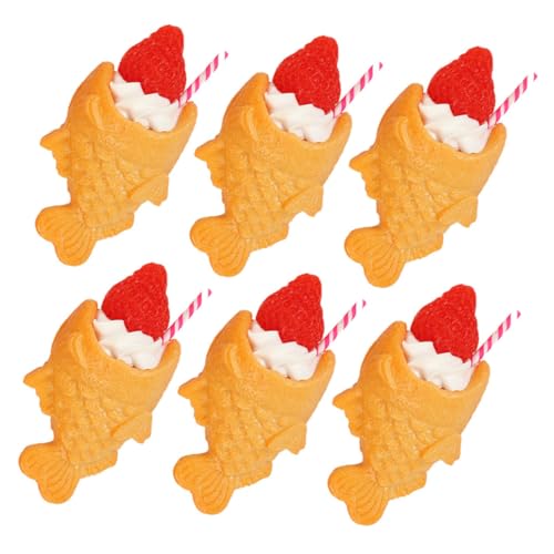 QUMIIRITY 6 Stück Teiliges Japanischer Lebensmittel Modelle Realistische Nachbildung für Dekoration Fotografie und Schlüsselanhänger Supermarkt Displays und Kreative DIY Projekte von QUMIIRITY