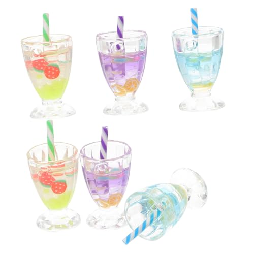 QUMIIRITY 6 Stück Teiliges Miniatur Eisbecher aus Resin Realistische Puppenhaus Dekoration Langlebig Leicht zu Reinigen Stabile Mini Eiskelche für Puppenküche Zubehör Wiederverwendbar QUMIIRITY 6 Stück Teiliges Miniatur Eisbecher aus Resin Realistische Puppenhaus Dekoration Langlebig Leicht zu Reinigen Stabile Mini Eiskelche für Puppenküche Zubehör Wiederverwendbar von QUMIIRITY