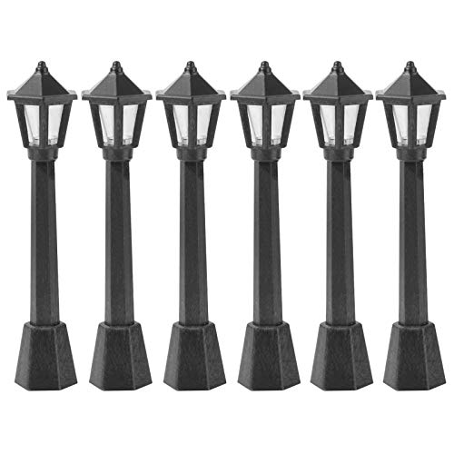 QUMIIRITY 6 Stück Teiliges Miniatur Straßenlampen Modelllichter für Mikrolandschaften Dekoration für und DIY Projekte Schwarz QUMIIRITY 6 Stück Teiliges Miniatur Straßenlampen Modelllichter für Mikrolandschaften Dekoration für und DIY Projekte Schwarz von QUMIIRITY