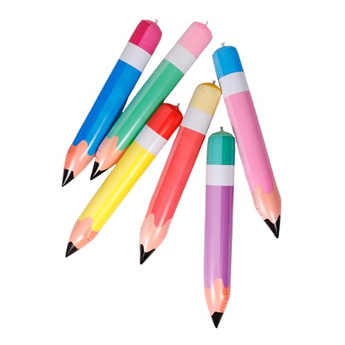 QUMIIRITY 6 Stück aufblasbarer Bleistift Erwachsene Bleistift aufblasen Und riesiger bleistift Extra großer Bleistift aufblasbare Dekoration Jumbo-Bleistiftspielzeug PVC QUMIIRITY 6 Stück aufblasbarer Bleistift Erwachsene Bleistift aufblasen Und riesiger bleistift Extra großer Bleistift aufblasbare Dekoration Jumbo-Bleistiftspielzeug PVC von QUMIIRITY