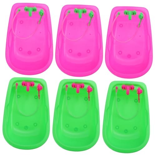 QUMIIRITY 6 Stücke Kinder Puppe Badewanne Spielzeug Micro Landschaftsmodell Mini Badewanne Schmuckstück von QUMIIRITY