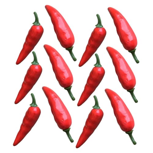 QUMIIRITY 60 Stück Simulierte Pfeffer -Requisiten Chili-Pfeffer- -Pfeffer- gefälscht Mini-Kunstgemüse Bauernhausdekore künstlicher Pfeffer Styroporschaum rot QUMIIRITY 60 Stück Simulierte Pfeffer -Requisiten Chili-Pfeffer- -Pfeffer- gefälscht Mini-Kunstgemüse Bauernhausdekore künstlicher Pfeffer Styroporschaum rot von QUMIIRITY