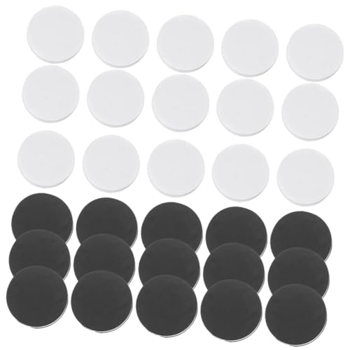 QUMIIRITY 60 Stück Spielsteine Schach zubehör schachfiguren Brettspiel Ersatzteile Chess Pieces weiße Accessoires praktischer Schachersatz Spielschach Ersatz klassischer Schachersatz Plastik von QUMIIRITY