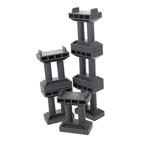 QUMIIRITY 6Stücke Teiliges Brückenpfeiler für Holzeisenbahn DIY Zugbrücke Modell mit Realistischen Details Rollenspiele und Kreative Szenen von QUMIIRITY