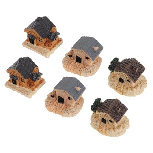 QUMIIRITY 6st Mini-Ornamente Mini-häuser Miniaturhaus Winziges Minidorf Dorfladenhaus Minihäuser Zum Basteln Kleine Figuren Mini-hausverzierung Miniaturhäuser Miniaturfiguren Harz QUMIIRITY 6st Mini-Ornamente Mini-häuser Miniaturhaus Winziges Minidorf Dorfladenhaus Minihäuser Zum Basteln Kleine Figuren Mini-hausverzierung Miniaturhäuser Miniaturfiguren Harz von QUMIIRITY