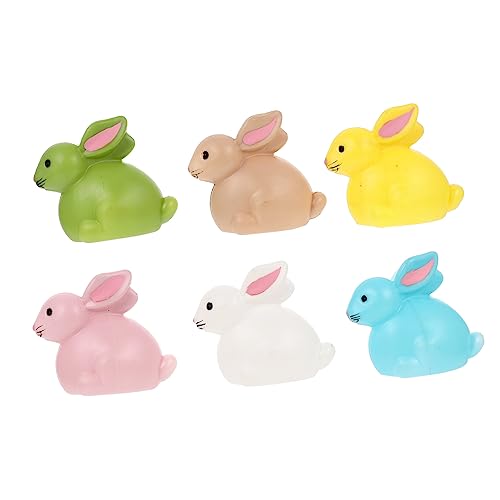 QUMIIRITY 6st Osterdekorationen Mini-häschen- Tiere Ausgestopft Frühling Hase Figuren Osterspielzeug Für Badewanne Hund Bauernhof Badeprodukte Plastik QUMIIRITY 6st Osterdekorationen Mini-häschen- Tiere Ausgestopft Frühling Hase Figuren Osterspielzeug Für Badewanne Hund Bauernhof Badeprodukte Plastik von QUMIIRITY
