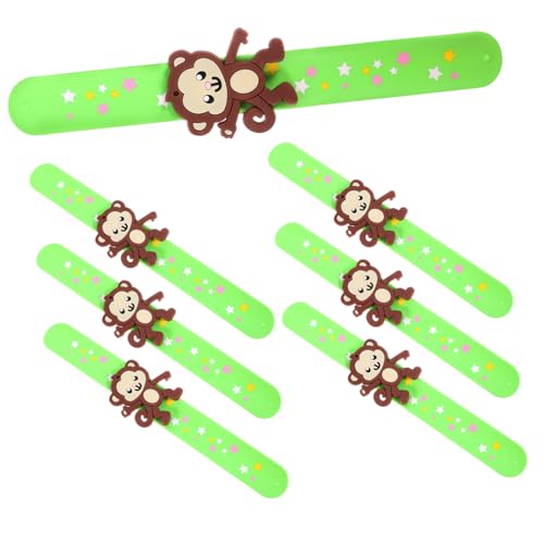 QUMIIRITY 7 Stück Armband für Handgelenk Party Mädchen Geburtstagsgeschenke im Klassenzimmer Slap-Circle-Armbänder Schlagarmbänder für Kieselgel Green QUMIIRITY 7 Stück Armband für Handgelenk Party Mädchen Geburtstagsgeschenke im Klassenzimmer Slap-Circle-Armbänder Schlagarmbänder für Kieselgel Green von QUMIIRITY