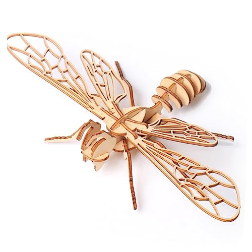 QUMIIRITY 8Stücke Teiliges Holzpuzzle Insektenmodell Handgemachtes Lernspielzeug für Einfach zu Montieren Fördert Kreativität und Eltern Junge Mädchen Kommunikation von QUMIIRITY