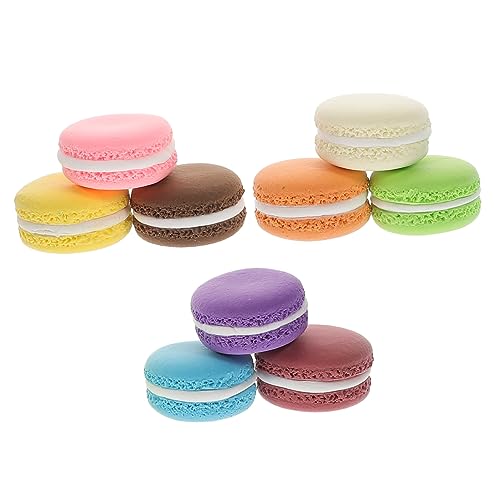 QUMIIRITY Weicher Ton 9-teiliges Macaron-Kuchen-Dummy Realistischer Kuchen Für Die Fotografie Künstliches Dessert- Für Kinder von QUMIIRITY