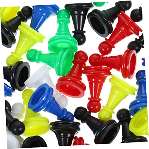 QUMIIRITY Brettspielsteine 96-teilig Abs-Kunststoff-Set Markierungen Gewichtete Steine ​​für Jungen Und Mädchen Robust Und Lustig Zufällige Farbe von QUMIIRITY