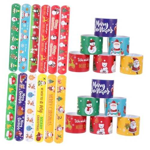 QUMIIRITY 96Stücke Teiliges Weihnachts Slap Armband Lustige Handgelenkbänder für Weihnachtszeit Perfektes für Partys und Festlichkeiten QUMIIRITY 96Stücke Teiliges Weihnachts Slap Armband Lustige Handgelenkbänder für Weihnachtszeit Perfektes für Partys und Festlichkeiten von QUMIIRITY