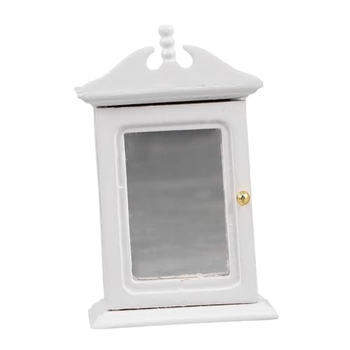 QUMIIRITY Anzeigekoffer Miniaturmöbel Display -Regal Für Miniatures Szenen -seitenschrank - Dollhouse Miniatur -aufbewahrungsschrank Mit Spiegel von QUMIIRITY