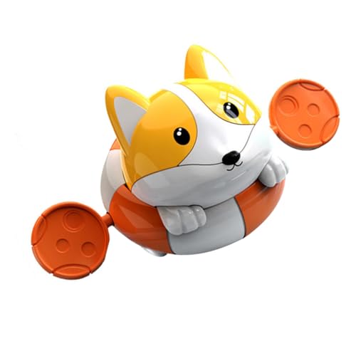 QUMIIRITY Badespielzeug für Kleinkinder Cartoon Corgi Form Sicher Glatte Oberfläche Spielerisch Badepartner Jungen Mädchen Badewanne von QUMIIRITY