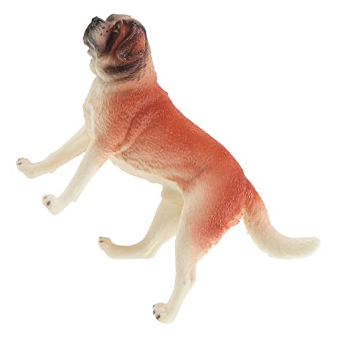 QUMIIRITY Bernhardiner-hundemodell Hundefotoverzierung Hundemodelle Hundeornament Simulierte Hundestatue Hundefigur Cartoon-Hund-Ornament Stehendes Hundemodell Heimdekoration Brown Plastik von QUMIIRITY