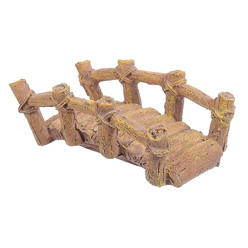 QUMIIRITY Brücke Figurine aus Kunstharz für Miniaturgärten Vivid Bridge Modell für Sandtisch und Mikrolandschaften Dekoration für Garten und Terrarium Langlebig von QUMIIRITY