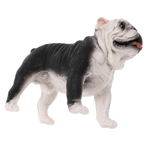 QUMIIRITY Bulldog-Modell Modell Für Kleine Hunde Hundefigur Simulierte Hundestatue Realistische Tierfigur Realistisches Hundemodell Hundefigur Realistisch Realistischer Hund Plastik von QUMIIRITY