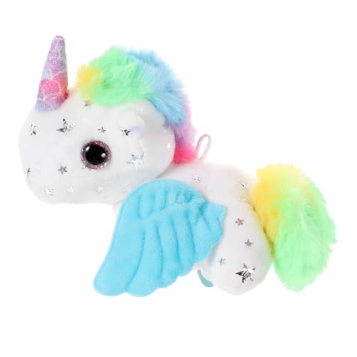 QUMIIRITY Bunter Einhorn-puppenanhänger Dekorative Puppe in Tierform Tierpuppenanhänger Tier-anhänger- Gefüllte Puppe Anhänger Mit Schwanzwedelndem Einhorn Stofftieranhänger Plüsch Weiß QUMIIRITY Bunter Einhorn-puppenanhänger Dekorative Puppe in Tierform Tierpuppenanhänger Tier-anhänger- Gefüllte Puppe Anhänger Mit Schwanzwedelndem Einhorn Stofftieranhänger Plüsch Weiß von QUMIIRITY