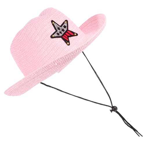 QUMIIRITY Cowboyhut Für Hut Mit Breiter Krempe Helm Kinderhüte Strand Kleinkind Mütze Hüte Für Draußen Sonnenhut Erster Geburtstagshut Cowgirl-hut Kappe Stroh Rosa QUMIIRITY Cowboyhut Für Hut Mit Breiter Krempe Helm Kinderhüte Strand Kleinkind Mütze Hüte Für Draußen Sonnenhut Erster Geburtstagshut Cowgirl-hut Kappe Stroh Rosa von QUMIIRITY