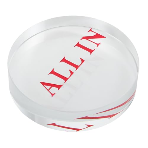 QUMIIRITY Crystal Glass All in Chips Poker -chip -Spiel -Token Doppelschicht Alle Im Wettmarker Für Texas Hold Em Und Home Poker Nights Partys von QUMIIRITY