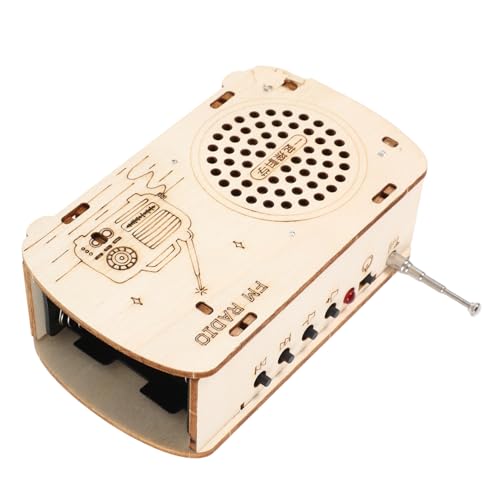 QUMIIRITY DIY Holzradio Bausatz für Pädagogisches Experimentierset Stem und Elektronik Kreatives Lernspielzeug für Junge Wissenschaftler für Neugierige von QUMIIRITY