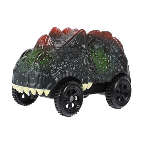 QUMIIRITY Dinosaurier Spielzeugauto mit Licht Lifelike Rennbahn Auto ohne Batterie Buntes Abs Material Leicht und Robust für Dekorieren von QUMIIRITY