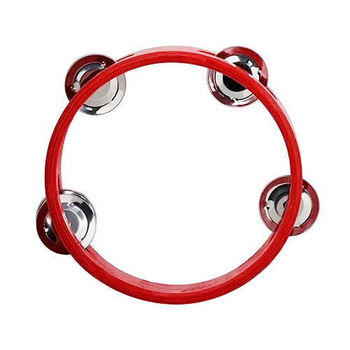 QUMIIRITY Einreihiges Holz Tamburin für Erwachsene und Handheld Percussion Instrument mit Hochwertigen Glocken für Hellen für Tanz und Musikspiel Holzfarbe QUMIIRITY Einreihiges Holz Tamburin für Erwachsene und Handheld Percussion Instrument mit Hochwertigen Glocken für Hellen für Tanz und Musikspiel Holzfarbe von QUMIIRITY