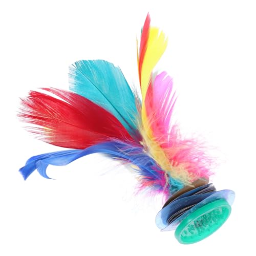 QUMIIRITY Federball für Bunter Hühnerfederfederball Federbälle Badminton Federball treten Chinesischer Federball bunter Federball Gänsefedern Colorful von QUMIIRITY