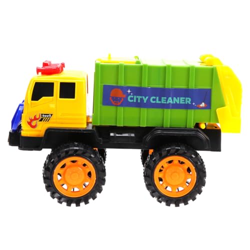 QUMIIRITY Friktionsbetriebener Müllwagen für Großes Pull Back Müllauto aus Sicherem Langlebigem Material Umweltbewusstes für Jungen und Mädchen Robustes Sanitation Car Toy Zufällige Farbe von QUMIIRITY
