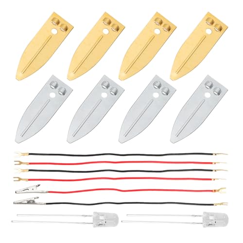 QUMIIRITY Fruchtbatterie Experimentierset für Kupferplatten Einfach zu Bedienende Steckelektroden DIY Elektronik kit für Zuhause und Schulprojekte Stem Wissenschaftsspielzeug von QUMIIRITY