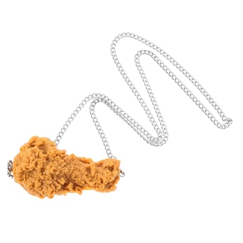 QUMIIRITY Gebratene Hühnerbeine Halskette grillzubehör Lebensmittel Hühnerhalskette Deko-Halskette Brathähnchen-Dekoration Halskette mit gebratenem Huhn Partygeschenk PVC QUMIIRITY Gebratene Hühnerbeine Halskette grillzubehör Lebensmittel Hühnerhalskette Deko-Halskette Brathähnchen-Dekoration Halskette mit gebratenem Huhn Partygeschenk PVC von QUMIIRITY