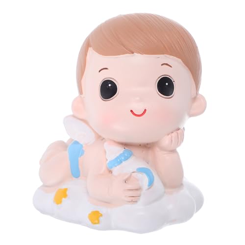 QUMIIRITY Geburtstagskuchen Dekoration Junge Resin Cake Ornament Prinz Geburtstagsfeier Tortendeko Kreative Party Tischdeko Geschenkidee von QUMIIRITY