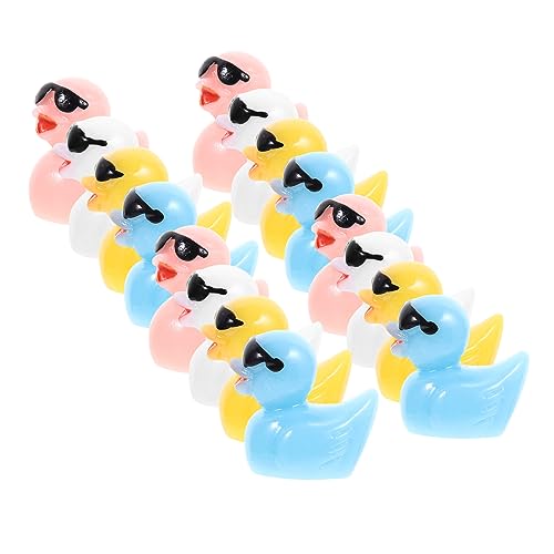 QUMIIRITY 20stücke Teiliges Miniatur Ente Figuren Aus Resin Für Gartendekoration Farbauswahl Für Mikrolandschaften Aquarien Und -projekte von QUMIIRITY