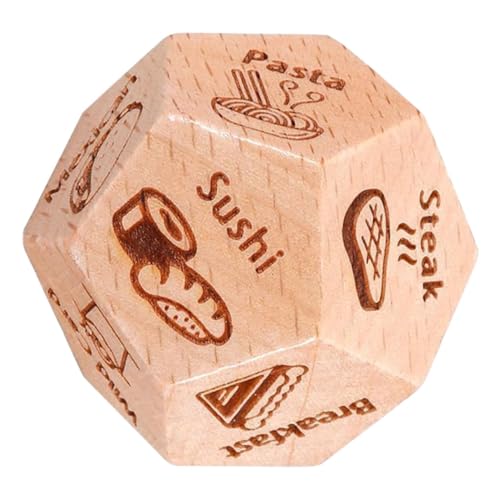 QUMIIRITY Gourmet-Sieb Abendessen-Entscheidungswürfel Entscheidungswürfel für das Abendessen Lebensmittelentscheidungswürfel Würfel-Stütze Partyspielwürfel hölzern Khaki QUMIIRITY Gourmet-Sieb Abendessen-Entscheidungswürfel Entscheidungswürfel für das Abendessen Lebensmittelentscheidungswürfel Würfel-Stütze Partyspielwürfel hölzern Khaki von QUMIIRITY