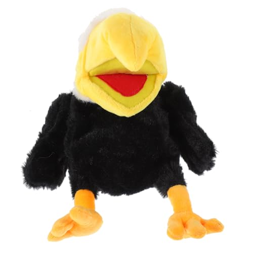 QUMIIRITY Handpuppe Eule Leistungsqualitäten Frühpädagogisches Interaktives Vogelpuppe Handpuppe Kreatives Puppenspielzeug Rollenspiel Handpuppe Plüsch von QUMIIRITY