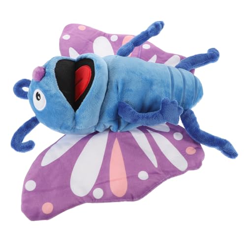 QUMIIRITY Handpuppe Schmetterling Fingerpuppen gefüllte Puppen Schmetterlingshandpuppen Plüsch-Schmetterlingsspielzeug Schmetterling stofftier Plüsch gefüllt Cartoon-Handpuppen PP Baumwolle von QUMIIRITY
