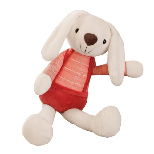 QUMIIRITY Hasenpuppe Babygeschenk Für Kaninchen Plüschhase Für Babys Hasenplüschmasse Rot Pp Baumwolle von QUMIIRITY