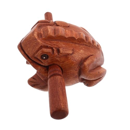 QUMIIRITY Holz Percussion Instrument Handgefertigter Frosch Musikalisches für Kreative Heimdekoration Einzigartiges Handwerk aus Holz für Musik und Rhythmusspiele QUMIIRITY Holz Percussion Instrument Handgefertigter Frosch Musikalisches für Kreative Heimdekoration Einzigartiges Handwerk aus Holz für Musik und Rhythmusspiele von QUMIIRITY