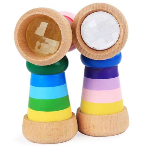 QUMIIRITY Holzspielzeug Pädagogisch Langlebig Robust mit Drehbarem Bunter für Jungen Mädchen zum Lernen Zufällige Farbe Zufällige Farbe von QUMIIRITY