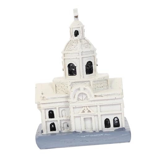 QUMIIRITY Kirchenmodell Einzigartiges Kirchendekor Kathedrale Modellierharz Ornament Modellierschmuck Sandtisch Ornament Heimschmuck Schreibtischdekoration Schickes von QUMIIRITY