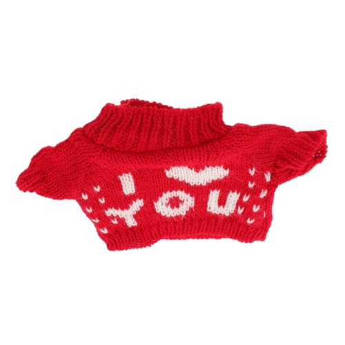 QUMIIRITY Kleines Bär Outfit Austauschbares Sweater für Puppen Gemütliche Weiche Strickjacke Rot für Feiertagsfeiern oder Kompatibel mit Teddybären QUMIIRITY Kleines Bär Outfit Austauschbares Sweater für Puppen Gemütliche Weiche Strickjacke Rot für Feiertagsfeiern oder Kompatibel mit Teddybären von QUMIIRITY
