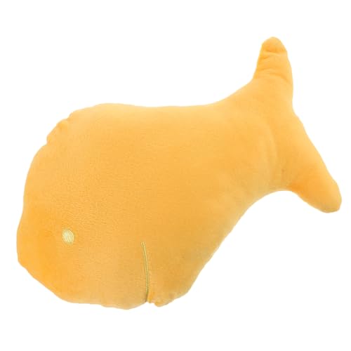 QUMIIRITY Kopfkissen Kuscheltiere Süßes Kuschelkissen Kuscheltiere Aus Pp-Baumwolle Stofftierpuppe Tierpuppen Kawaii Stofftier Fischpuppe Fisch Plüsch Yellow von QUMIIRITY