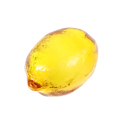 QUMIIRITY Kreative Kristall Zitronendekor Fruchtstatue Kristall Ornamente Für Wohnzimmer Gefälschte Obstdekoration Kristallfrüchte Kristallfiguren von QUMIIRITY