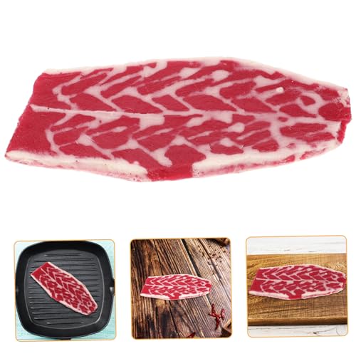 QUMIIRITY Künstliches Rindfleisch Modell Realistisches Fake Food für Restaurant Dekoration Foto Requisiten und Küchen Display Simuliertes Beef Dekorationsstück QUMIIRITY Künstliches Rindfleisch Modell Realistisches Fake Food für Restaurant Dekoration Foto Requisiten und Küchen Display Simuliertes Beef Dekorationsstück von QUMIIRITY