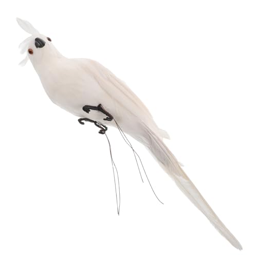 QUMIIRITY Lebensechte Papagei-dekorfigur Großes Künstliches Vogel-Ornament Für Wohnzimmer Fenster Garten Realistische Skulptur Weiß QUMIIRITY Lebensechte Papagei-dekorfigur Großes Künstliches Vogel-Ornament Für Wohnzimmer Fenster Garten Realistische Skulptur Weiß von QUMIIRITY