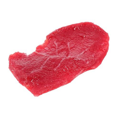 QUMIIRITY Lebensechtes Fake Meat Steak Modell Dekofigur Realistische Steakattrappe für Restaurant Display Küche Fotografie Requisite Langlebiges Künstliches Fleischornament von QUMIIRITY