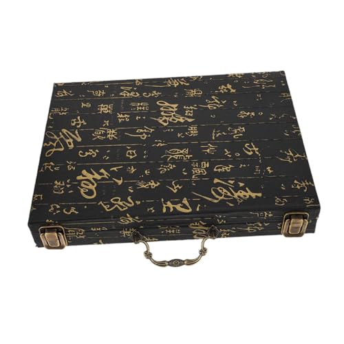QUMIIRITY Mahjong-Tragetasche Aus Holz, Aufbewahrungsbox Für Traditionelle Mahjong-Steine und Brettspiele, Geeignet Für Partys Und Familienspaß, 33,5 X 26 cm QUMIIRITY Mahjong-Tragetasche Aus Holz, Aufbewahrungsbox Für Traditionelle Mahjong-Steine und Brettspiele, Geeignet Für Partys Und Familienspaß, 33,5 X 26 cm von QUMIIRITY