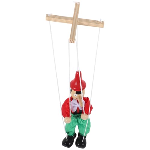 QUMIIRITY Marionette Puppe aus Holz mit Interaktive Marionette für Handgefertigtes Puppenspielzeug für Kreative Aufführungen Vielfältig Einsetzbar für Spiel und Dekoration Zufällige Farbe von QUMIIRITY