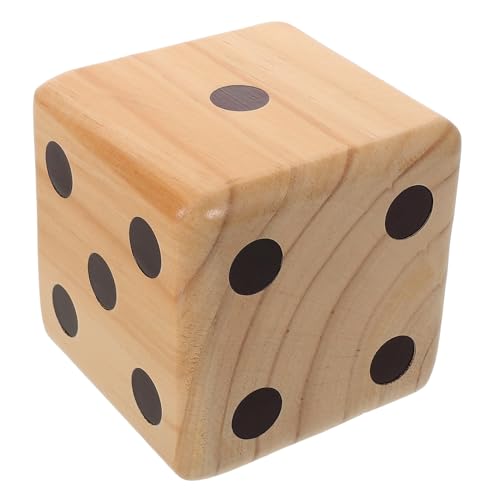 QUMIIRITY Massive Holzwürfel Riese Spiel Würfel Jumbo Hinterhof Groß Rasenwürfel Outdoor- Und Familie Im Freien Riesige Würfel Kiefernholz von QUMIIRITY