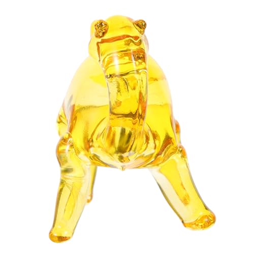 QUMIIRITY Mauspad Kristallstatue Weißer Kristall Goldene Drachenfigur Schreibtische von QUMIIRITY