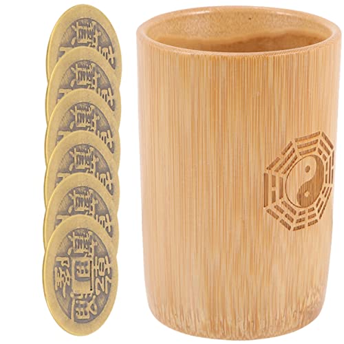 QUMIIRITY Mini Bambus Behälter und Chinesischen Kupfermünzen für Wahrsagerei Feng Shui Zubehör für Spirituelle Spiele und Chinesisches Neujahrsfest QUMIIRITY Mini Bambus Behälter und Chinesischen Kupfermünzen für Wahrsagerei Feng Shui Zubehör für Spirituelle Spiele und Chinesisches Neujahrsfest von QUMIIRITY
